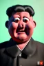 Placeholder: Waist up muppet Portrait, Kim Jong-un as muppet doll, black suit, photo studio, red background, unreal engine 5, concept art, art station, god lights, ray tracing, RTX, lumen lighting, ultra detail, volumetric lighting, 3d.