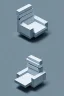 Placeholder: isometric clean art of a chair, sharp lighting, contrast gradients, high definition, 3d icon clay render, blender 3d