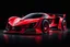 Placeholder: SUPER RACING CAR, EXOTIC, SUPER SPORT, CONCEPT CAR, ELECTRIC, BIG WHEELS, RED COLOR CHERRY, BLACK BACKGROUND,