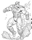 Placeholder: real massive superman fight coloring page, no leaves, full body (((((white background))))), only use an outline., real style, line art, white color, clean line art, white background, Sketch style