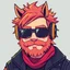 Placeholder: 2-d pixel crypto punk named kenn