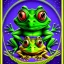 Placeholder: Family of frogs psychedelic