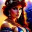 Placeholder: Drawing of beautiful face busty red Sonja,Sweet stare, balanciaga fashion clothe painting by gaston bussiere, greg rutkowski, yoji shinkawa, yoshitaka amano, tsutomu nihei, donato giancola, tim hildebrandt, oil on canvas, cinematic composition, extreme detail,fit full head inside picture,16k