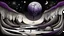 Placeholder: inner world , surrel dream, one alone human figure sitting on giant dark ball , weird whimsical landscape, alien forest, and Sahara water and rocks,, around surreal cracked painted weird land with some black doors. dark purple, gray, black, white, brown. Whimsical style of Chagall , of Minjae Lee and Anton Semenov, lonely with absurd beauty. broken, weird bizarr,e absurd nightmare, neuron network background, surreal vibe