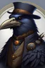 Placeholder: an anthropomorphic raven robber baron