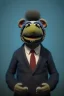 Placeholder: Waist up muppet Portrait, Xi Jinping as muppet doll, Black suit, photo studio, blue background, unreal engine 5, concept art, art station, god lights, ray tracing, RTX, lumen lighting, ultra detail, volumetric lighting, 3d.