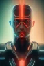 Placeholder: cyberpunk, head, men, portrai, tron