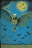 Placeholder: Bat, ghost, skeleton by Van Gogh