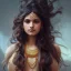 Placeholder:  Indian princess , cute, beautiful, long hair, wavy hair, black eyes, head and shoulders portrait, cinematic, 8k, resolution concept art portrait by Greg Rutkowski, Artgerm, WLOP, Alphonse Mucha dynamic lighting hyperdetailed intricately detailed