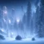 Placeholder: winter landscape, bells, ice, dreamy, science fiction