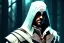 Placeholder: assassin, mask cover whole face and hood ,assassin's creed, highly detailed, hyper-detailed, beautifully color-coded, insane details, intricate details, beautifully color graded, Cinematic, Color Grading, Editorial Photography, Depth of Field, DOF, Tilt Blur, White Balance, 32k, Super-Resolution, Megapixel, ProPhoto RGB, VR, Half rear Lighting, Backlight, non photorealistic rendering