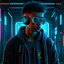 Placeholder: The cyberpunk boy in 3D