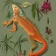 Placeholder: technical illustration of an iguana, botanical illustration, scientific illustration, highly detailed, marginalia