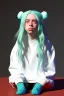 Placeholder: Billie Eilish, white socks