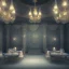 Placeholder: Camelot room, dark, lonely king, candle light, 16k quality, hyper realistic, 3d render, dramatic lighting, octane render, volumetric lighting