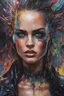 Placeholder: Tori Black style women eye candy oil paiting Punk on the street, Splash art, frontwearing body accessories, artstation, dark fractal paint, contour, hyperdetailed intricately detailed , unreal engine, fantastical, intricate detail, splash screen, complementary colors, fantasy concept art, 8k resolution, deviantart masterpiece, oil painting, heavy strokes