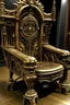 Placeholder: impressive fantasy royal throne but made from a piano stool
