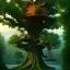 Placeholder: A giant tree With a giant treehouse,8k