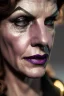 Placeholder: younger Rene Russo as evil queen in leather, cleavage, angry, stern look, unreal 5, octane render,cinema4d, dynamic lighting, dramatic lighting, 4k, redshift render, highly detailed, hyper realistic