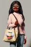 Placeholder: pret a porter bag made with muppet fabric, Sesame Street style, fashion photo studio, clean background, unreal engine 5, ray tracing, RTX, lumen lighting, ultra detail, volumetric lighting, 3d.