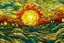 Placeholder: van Gogh style, sun