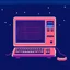 Placeholder: 8 bit pixelart of retro pc-98, synthwave