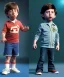 Placeholder: Howard wolowitz toddler, full body, dramatic lighting, angry, hyper realistic,