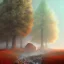 Placeholder:  pastel colors, future art , red, orange, white,brown,son, earth, wod, trees, flowers