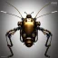 Placeholder: steampunk cybernetic biomechanical robotic bug of death, symmetrical, front facing, 3d model, very coherent symmetrical artwork, unreal engine realistic render, 8 k, micro detail, gold and steel intricate, elegant, highly detailed, digital painting, artstation, smooth, sharp focus, illustration, artgerm, tomasz alen kopera, wlop