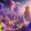 Placeholder: blue gold and violet landscape with multicolored crystals falling from the sky, full of details, smooth, bright sunshine，soft light atmosphere, light effect，vaporwave colorful, concept art, smooth, extremely sharp detail, finely tuned detail, ultra high definition, 8 k, unreal engine 5, ultra sharp focus