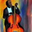 Placeholder: https://s3images.coroflot.com/user_files/individual_files/226181_uBz61P_Jm5HgBYwm4kFQRmvVL.jpg Image of Ron Carter playing stand-up bass, full body, bass player,abstract expressionism, style of Thomas Marsh