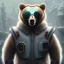 Placeholder: Cyberpunk Portrait of cyborg bear child with brown hair and with cute face, north pole snowy vibe , perfect composition, hyperrealistic, super detailed, 8k, high quality, trending art, trending on artstation, sharp focus, studio photo, intricate details, highly detailed, by greg rutkowski