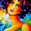Placeholder: Girl beauty stored safely away!! Neo-impressionism expressionist style oil painting :: smooth post-impressionist impasto acrylic painting :: thick layers of colorful textured paint.