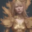 Placeholder: portrait hitomi tanaka, dress valkyrie, statue golden, intricate, octane render, highly detailed, highly realistic, cinamatic, deep colours,8k