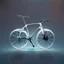 Placeholder: minimalistic bicycle digital art. Futuristic