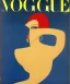 Placeholder: Front Cover of Vogue. Art by "Eduardo García Benito" "Benito". Striking covers in which he combined geometry with color contrasts in an impressive way. End of the roaring twenties of the twentieth century.