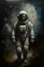 Placeholder: sinister style of VS Gaitonde, matte oil horror painting, cursed astronaut eschatology,