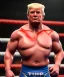 Placeholder: Realistic image of Donald trump wrestler, Mexican wrestling, glow makeup, red and blue breeches, suspenders, retro style, 80s, red, gold, vibrant color, highly detailed, clean background, concept art, unreal engine 5, god rays, ray tracing, RTX, lumen lighting, ultra detail, volumetric lighting, 3d, finely drawn, high definition, high resolution.