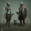 Placeholder: A viking boy and a girl, scary, steam punk, realistic, made in octane, cinematic, ultra-realistic, extremely detailed octane rendering, 8K, VRAY Super Real ar 2:3, dof photorealistic futuristic 50mm lens hard lighting dark gray tintype photograph, realistic lighting, sepia color