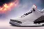 Placeholder: Jordan 3 sneaker on the clouds volumetric lighting