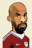 Placeholder: Thierry Henry French soccer player cartoon 2d