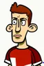 Placeholder: Alfie Whiteman Footballer ,cartoon 2d