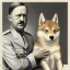 Placeholder: doge sitting with Hitler during ww2 Germany