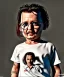 Placeholder: Johnny Depp toddler, full body, shoe, car, soft, dramatic lighting, hyper realistic