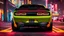 Placeholder: Dodge Challenger Hellcat ultimate tuning Mansory Cyberpunk 2077 neon Style Rear View, Super Detailed, desktop wallpaper, 4K