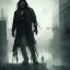 Placeholder: Zombie Jason momoa, dramatic light, cityscape, twilight, dystopian setting, high contrast, painted by greg rutkowski, cinematic