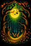 Placeholder: Design a cover featuring an enchanted forest with trees adorned with glowing jack-o'-lanterns, mystical creatures like owls and bats, and a crescent moon casting an eerie glow.