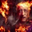 Placeholder: A portrait post-apocalypse of Bill Gates ,sin city, transgender ,beauty , paranormal,eatheral,realistic,sharp,deep colours, purple,red,fire,adorable,armaggedon,fire,purple,red,gold,dark,cinamatic,fantasy,demon,hell,sci-fi fantasy style, volumetric lighting, particales,highly detailed,cinamatic,ignore NSFW , masterpiece, best quality, black skinned, sparkling eyes, sun light, 4K, high contrast,