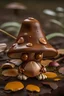 Placeholder: little mushrooms eyes two legs brown hat