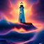 Placeholder: Fantasy, light house, lighting, surreal, waves crashing below, 8k, sunset, sketch